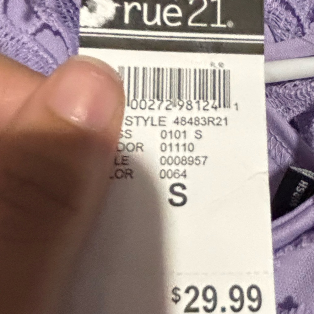 Rue21 Lavender Lace Cami Dress - Picture 3 of 3